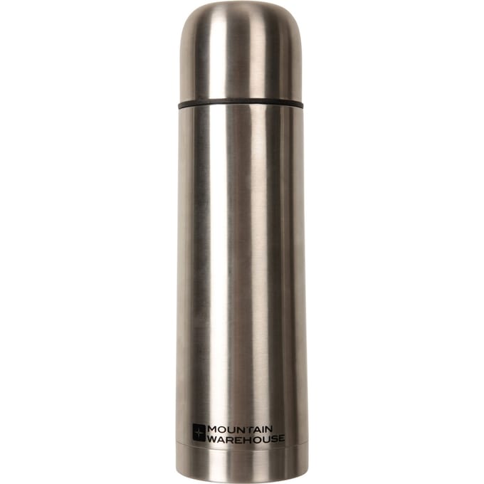 Mountain Warehouse Logo roestvrijstalen veldfles van 500 ml (Zilver)