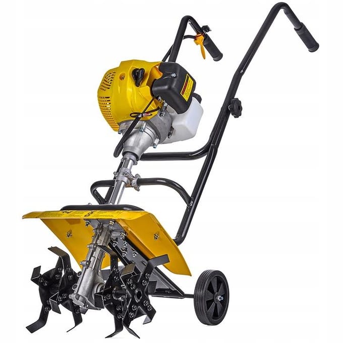 John Gardener Benzine tuinfrees - 30 cm werkbreedte - 4 messen - 5-10 cm diepte - 52cc motor