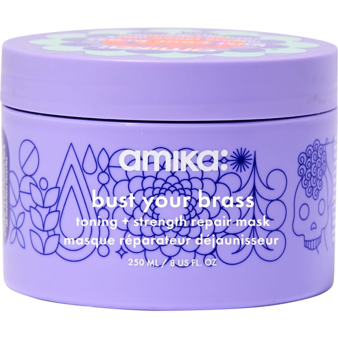 amika bust your brass cool blonde intense repair mask 250 ml