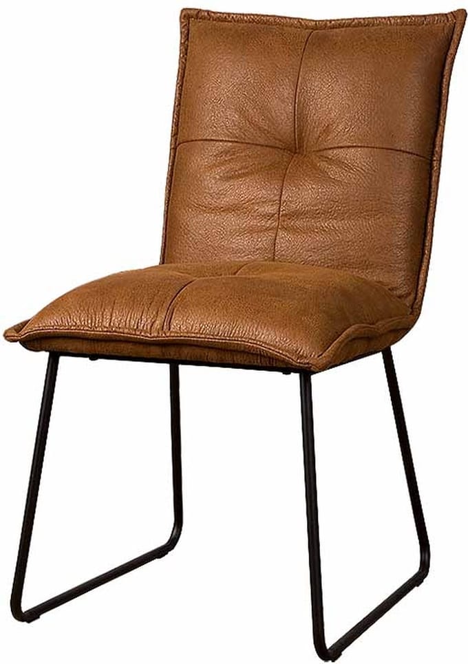 Tower living Seda sidechair - fabric cherokee 8 cognac