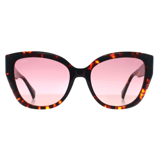 Max Mara Cat Eye Womens Rood Havana Bordeaux Kleurverloop MM0040 Logo 11