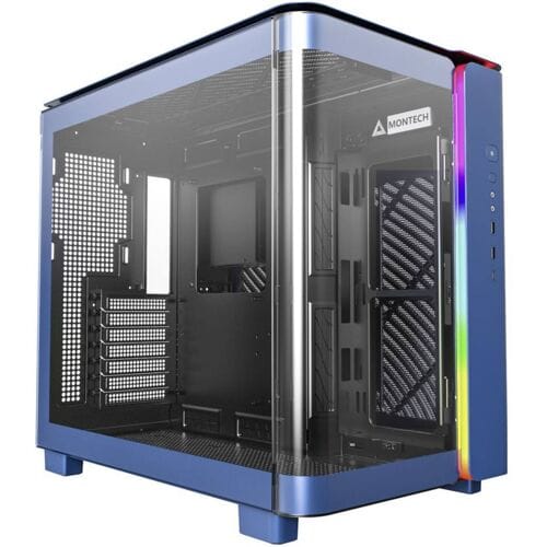 MONTECH KING 95 Tempered Glass ARGB Midi-tower PC-behuizing Blauw