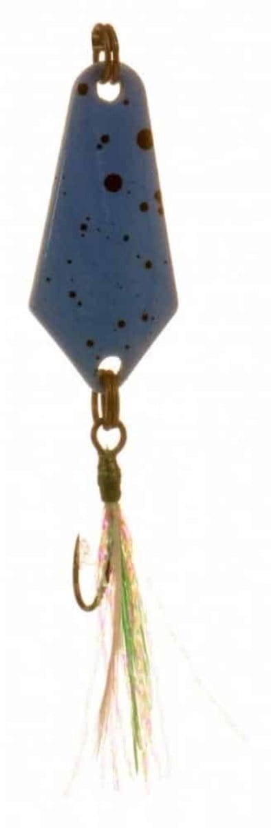 Predox Spoon Delta 2GR/H8 – Dubbelgekleurde microlepel met levendige actie voor forel en baars Dark Blue/Orange