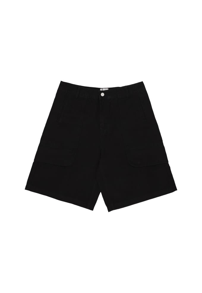 Broek Corto Man Canvas Vrachtshorts zwart