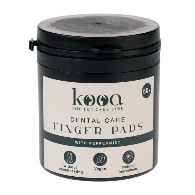 50x kooa tandverzorging vingerpads voor honden
