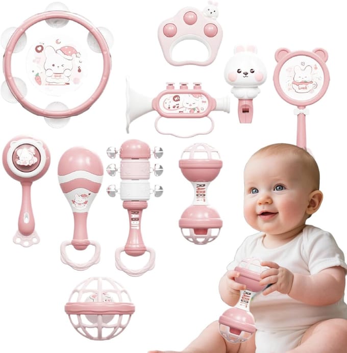 Muziekinstrumenten Kinderen - Ritmespeelgoed Peuters - Ontwikkelend Spelen - Multisensorisch Interactief - 24.9 x 20.6 x 12.6 cm