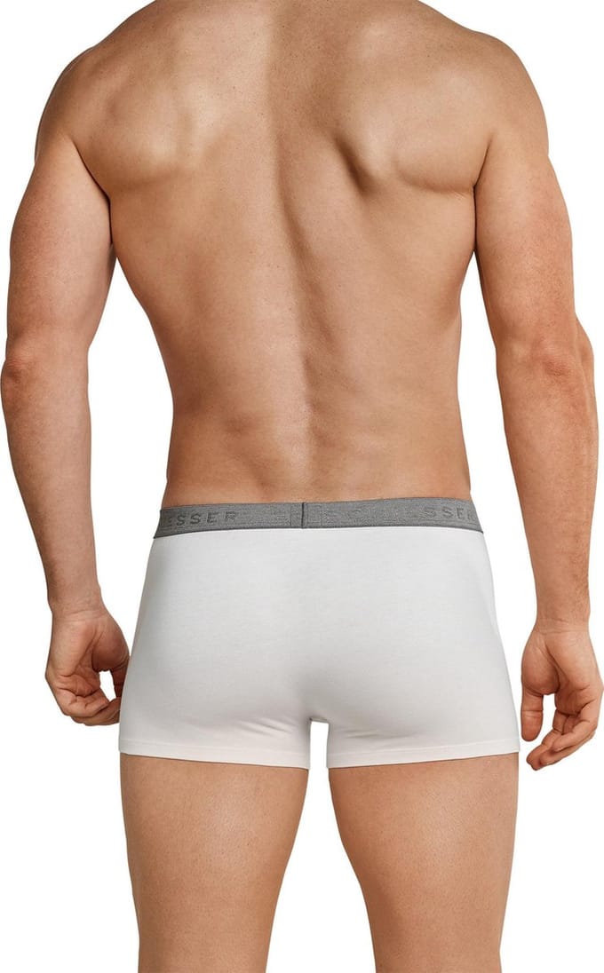 Schiesser 95/5 Heren Boxershort - 2 pack - Wit - Maat S