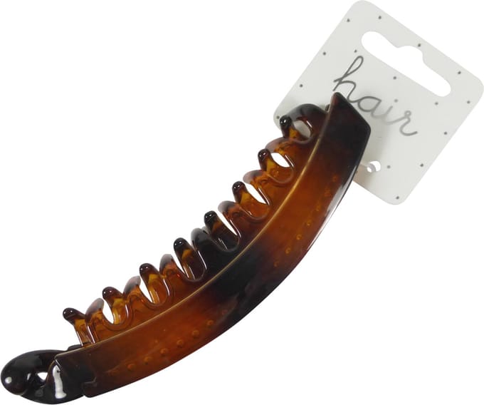 Haarspeld Bananenklem Basis Bruin