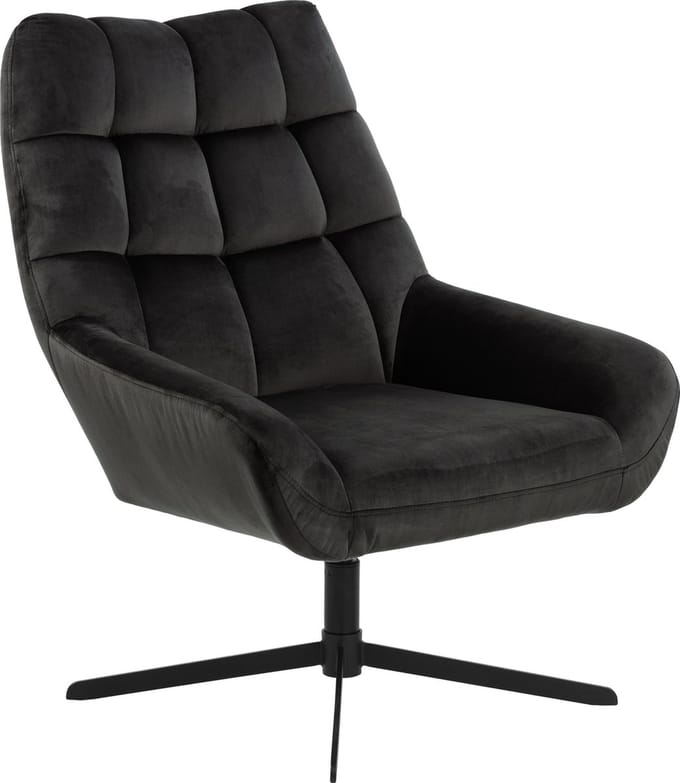 Fauteuil Devin - stof - grijsbruin
