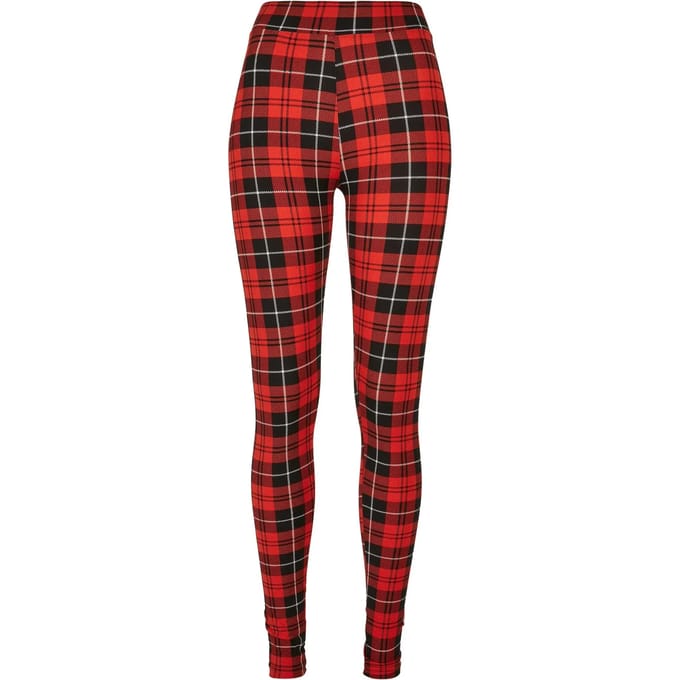 Urban Classics - Soft AOP redcheck Legging - 5XL - Rood