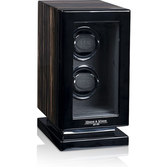 Heisse & Söhne - 70019-229.19 - Horlogeopwinder - voor 2 horloges - Rome 2 - Ebbenhout hoogglans