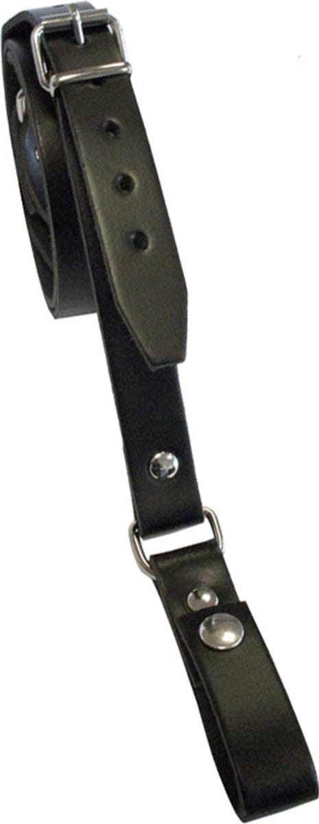 Mister b leather sam browne belt - black small
