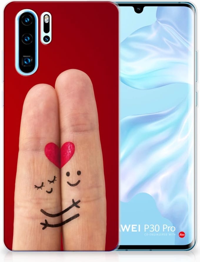 Huawei P30 Pro Silicone Back Cover Liefde - Origineel Romantisch Cadeau