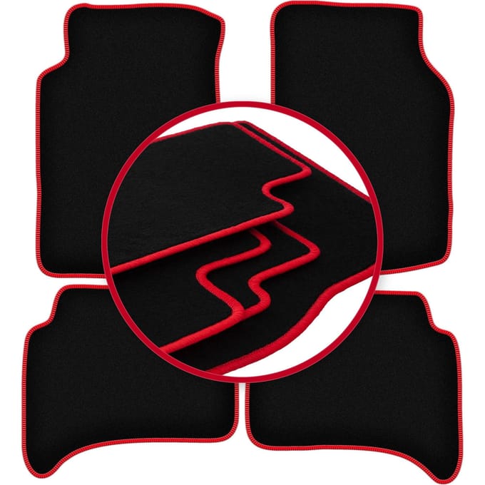CARLUX-RED automatten voor: Kia Sportage I SUV (1995-2004)
