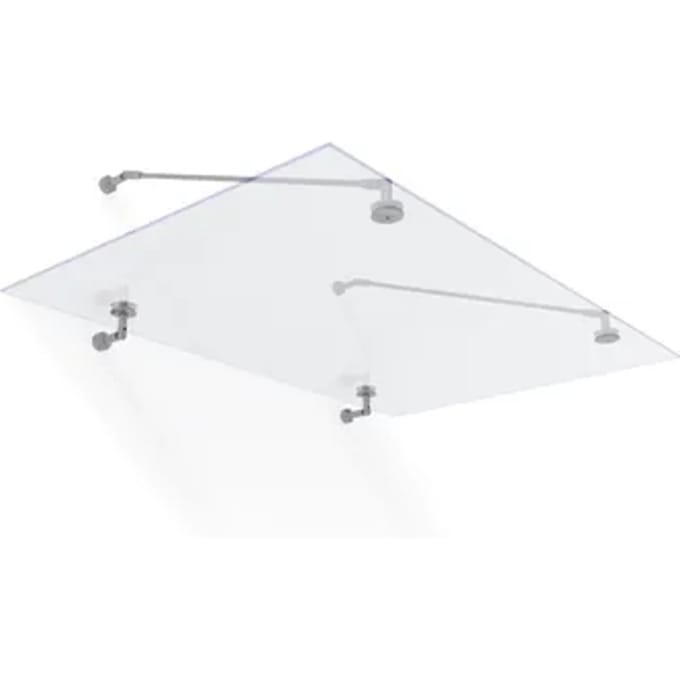 Canopia Taurus Deur En Veranda Luifel 140x90x40cm Helder