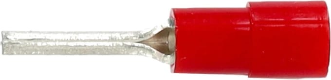 Intercable Q-serie DIN geïsoleerde stiftkabelschoen lang 10 mm² vertind - rood per 50 stuks (ICIQ10ST)