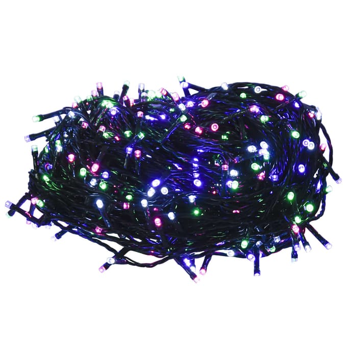 vidaXL - Lichtslinger - met - 300 - LED's - 30 - m - PVC - meerkleurig - pastel