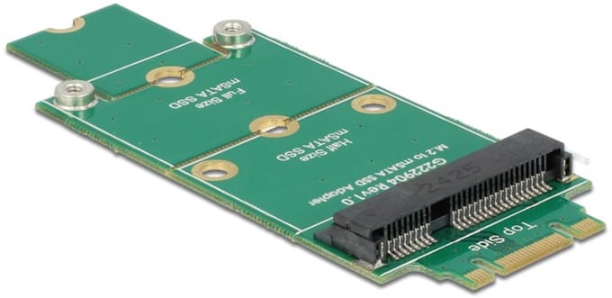 DeLOCK Adapter mSATA > M.2 NGFF