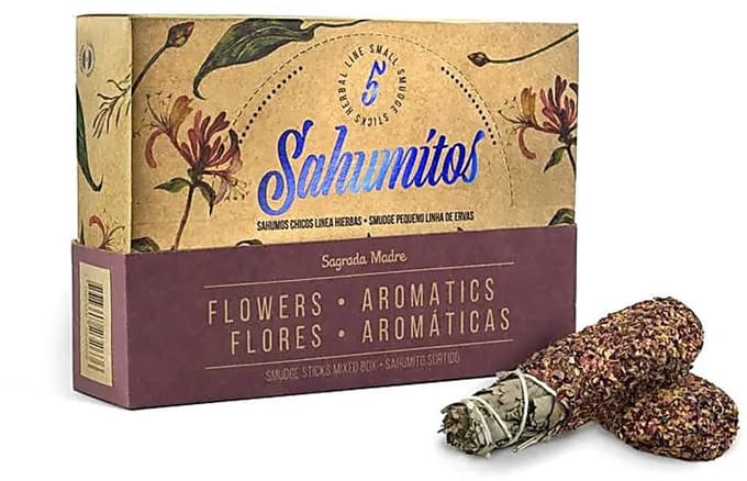 Sagrada Madre Sahumitos smudge Assorti geurige bloemen per 5 in displaydoos