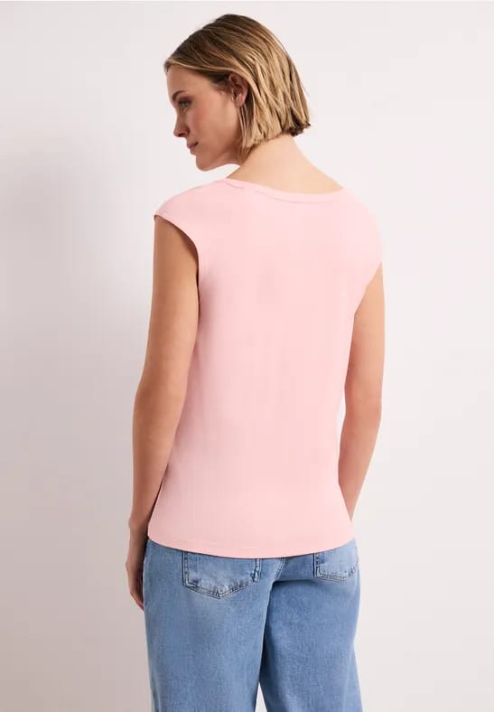 Shirt met knoopdetail