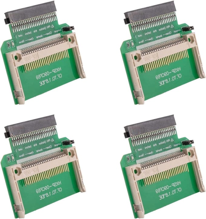 Geheugenkaart Adapter - IDE Converter - Opslag Uitbreiden - Compacte Flash - 4 Stuks - Groen Zwart