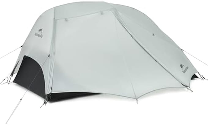 Compacte Ultralichte 2-Persoons Camping Tent - Dubbellaags en Waterdicht voor Outdoor Activiteiten