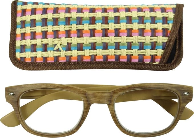 Lilly&June Leesbril Brushed Bruin +2 - Met Bijpassend Etui