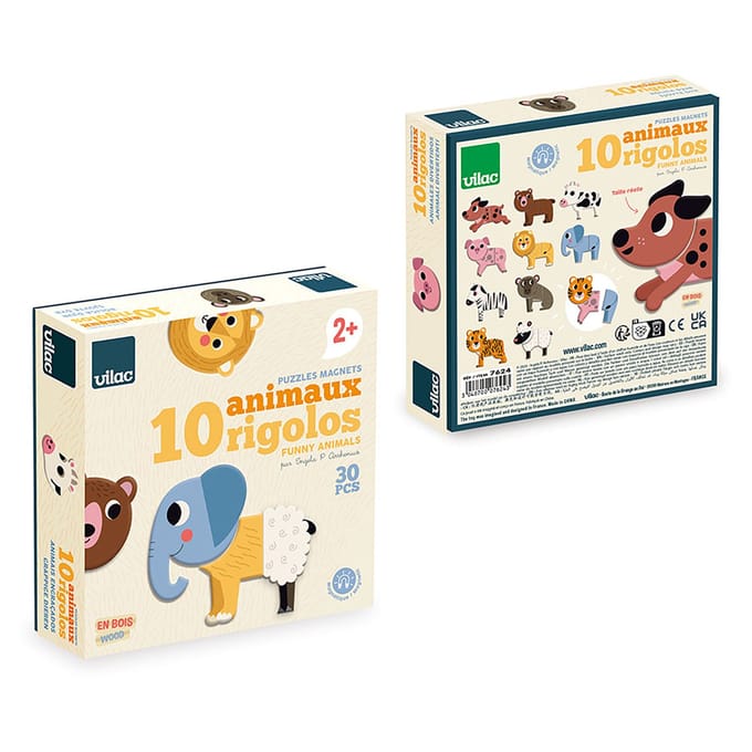 VILAC magnetische puzzel Dieren 2 jr+