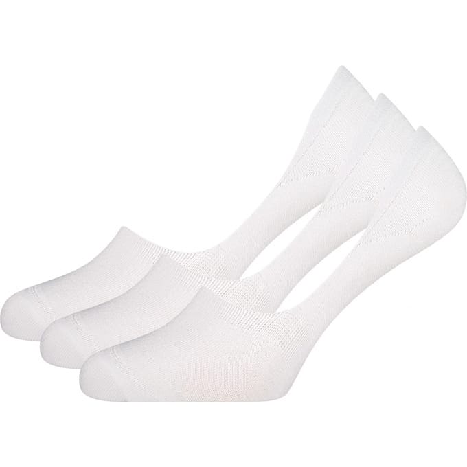 Bamboo Basics Onzichtbare Sokken Mika - 3-pack - Maat 35-40 - Bamboe Witte Sokken - Invisible Sokken - Bamboe Sneakersokken