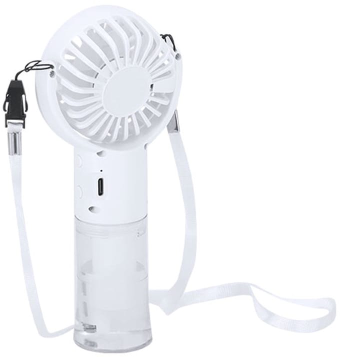 Handventilator met vernevelaar - Ventilatoren - Mini ventilator - Festival waaier - Verkoeling - 20 ml - Wit