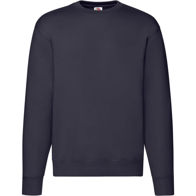 Fruit of the Loom Heren Premium Ingelegd Sweatshirt (Deep Navy)