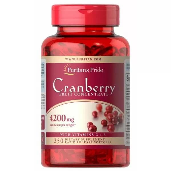 Puritan's Pride - Cranberry Vruchtenconcentraat met C & E 4200 mg. 100 Softgels