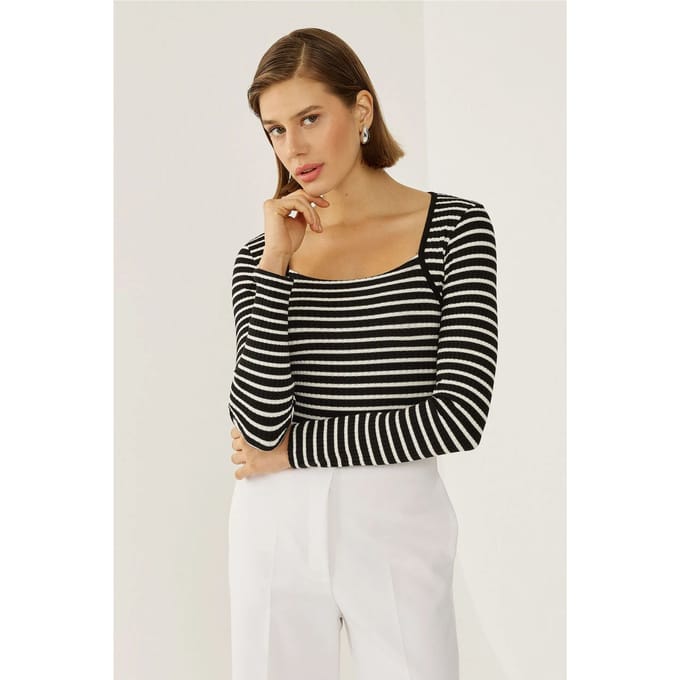 Gestreepte Basis Top