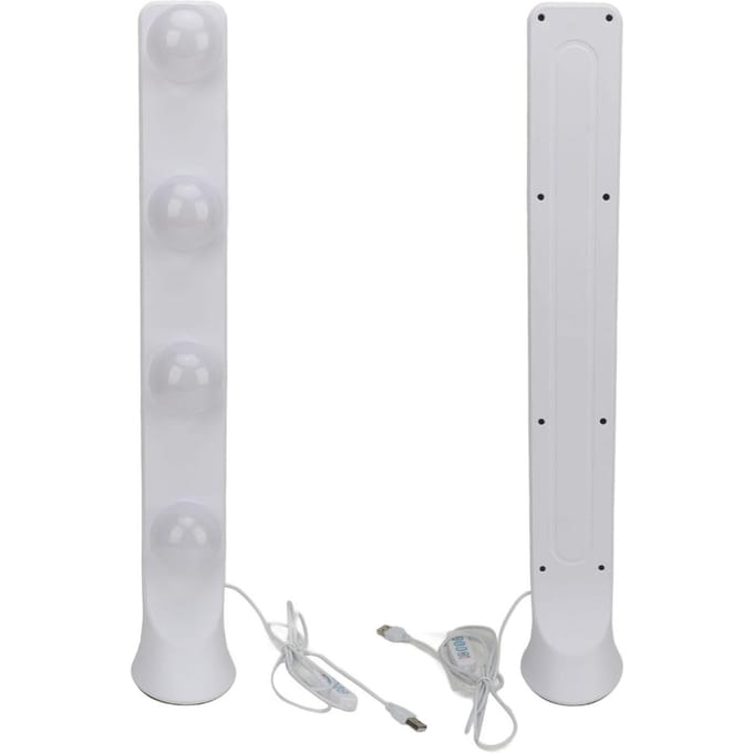 LED Vanity Lights 4 LED-lampen Draagbaar Make-uplicht 3 Kleurtemperaturen Live Streaming Invullicht wit