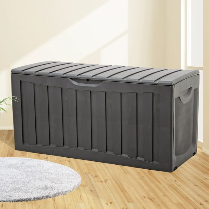 vidaXL - Opbergbox - 118x53x57 - cm - polypropyleen - zwart