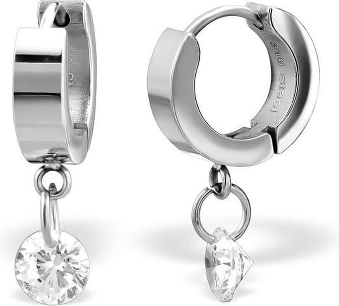 Amanto Oorbellen Broly - 316L Staal - 4mm - ∅13mm + 6mm