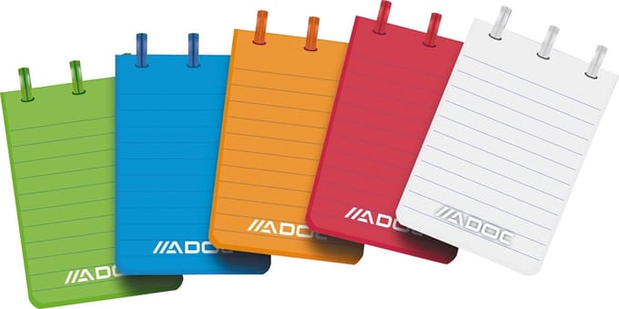 Adoc Notitieboekje Colorlines gelijnd 1 stuk