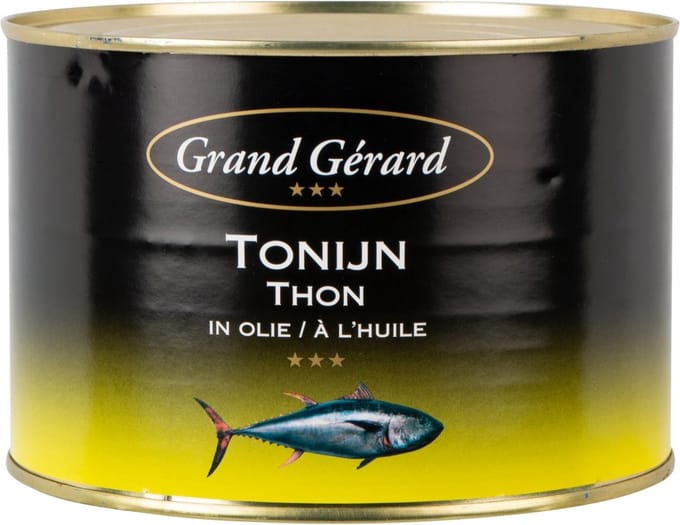 Grand Gérard Tonijn in olie - Blik 1,71 kilo