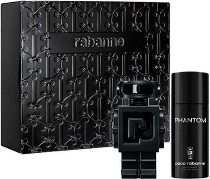 Paco Rabanne Men's Phantom Parfum Gift Set 100 ml Eau de Parfum + 150 ml Deodorant Spray