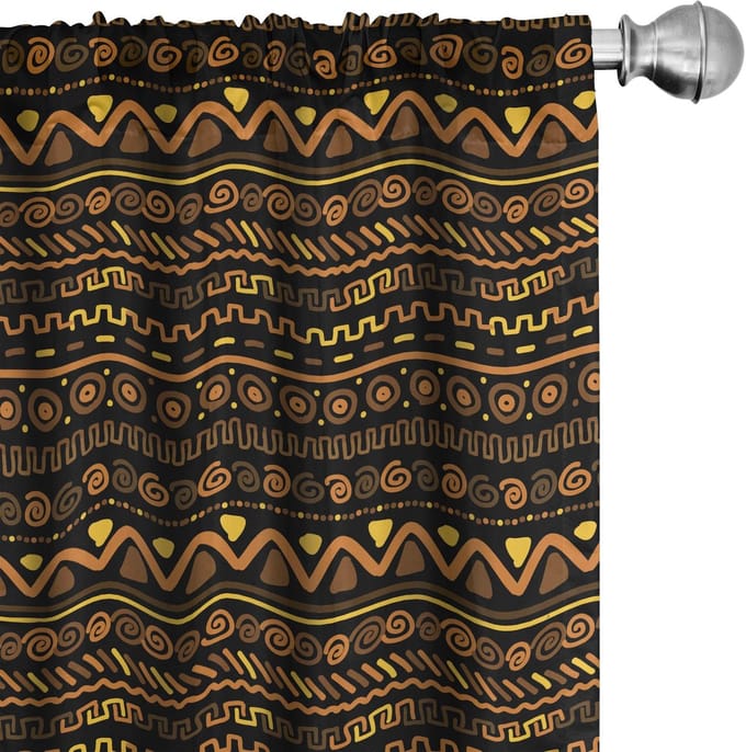ABAKUHAUS – Gordijnen 2x75x175 cm – Mikrofaser – Multicolor