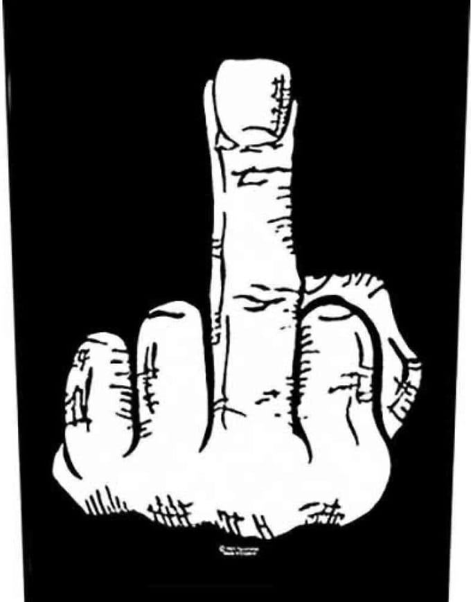 - Finger Rugpatch - Zwart