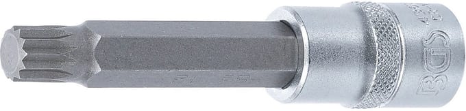 BGS Dopsleutelbit lengte 100 mm 1/2 veeltand (voor XZN) M12