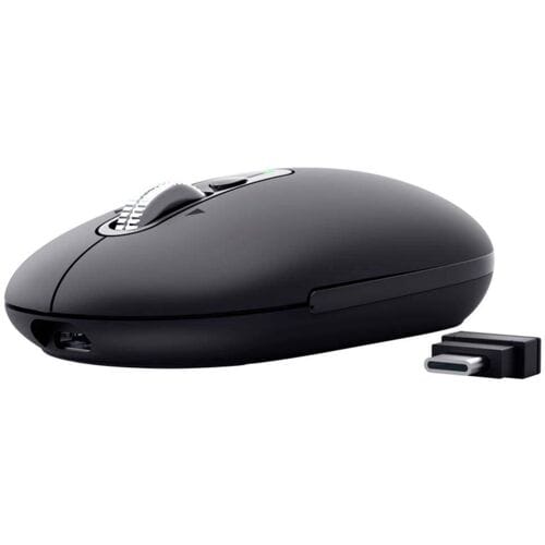 Trust Seron - Draadloze Muis - Hyperscrollwiel - Multi-device - Oplaadbaar - Zwart
