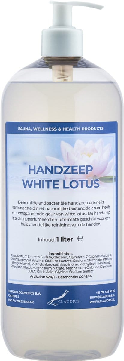 Handzeep White Lotus 1 liter - met gratis pomp