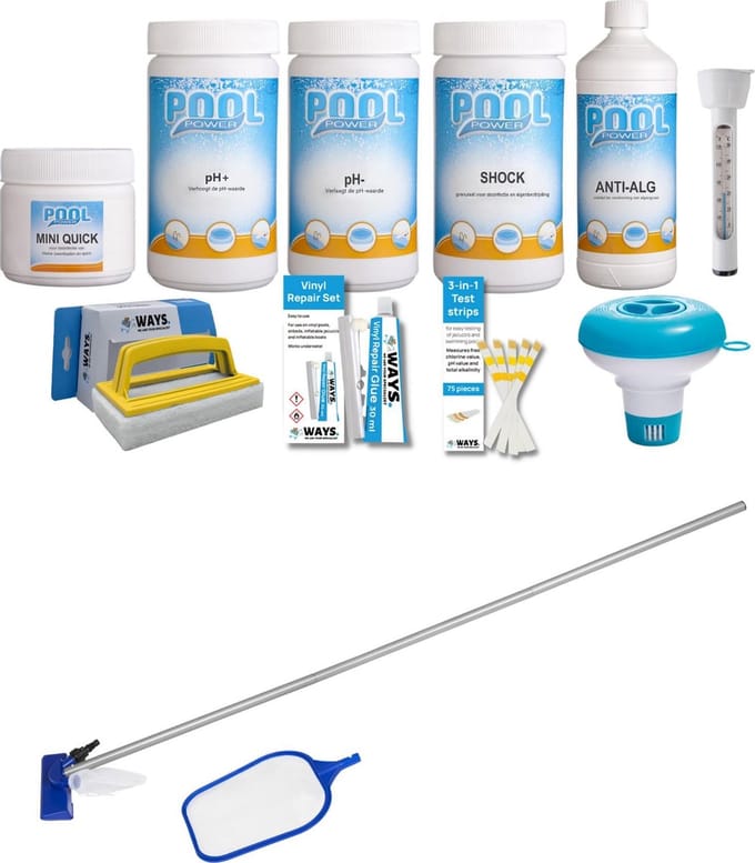 WAYS - Zwembad Onderhoud - Pakket Small Deluxe & Onderhoudsset