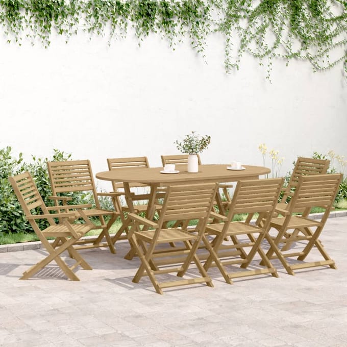 vidaXL - Klapstoelen - 6 - stuks - 54,5x61,5x86,5 - cm - Massief - acaciahout