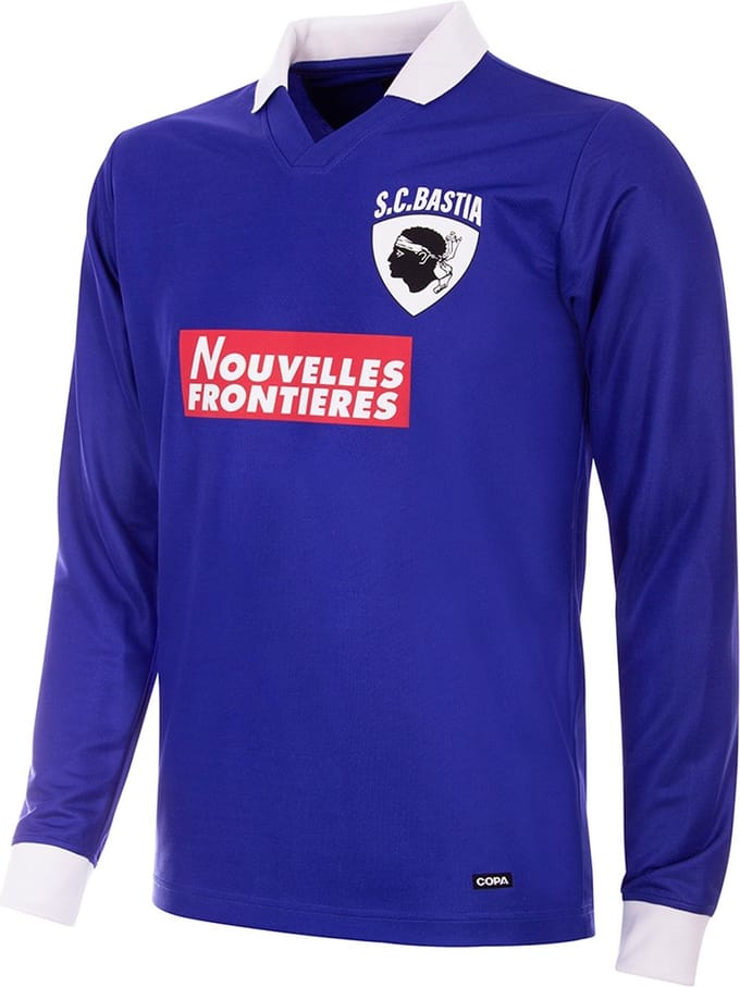 COPA - SC Bastia 1997/98 Retro Voetbalshirt - Heren - Blauw - XL