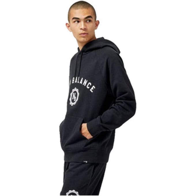 Sweater New Balance Sweat à capuche mt31901bk noir coton et polyester