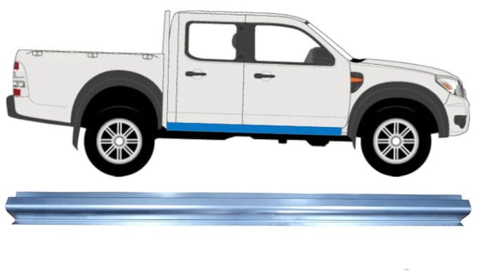 Reparatie dorpel voor Ford Ranger 2006-2012 / Links = Rechts (symmetrisch)