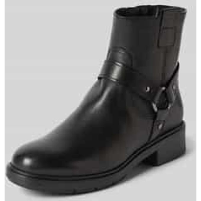 Leren boots met applicatie